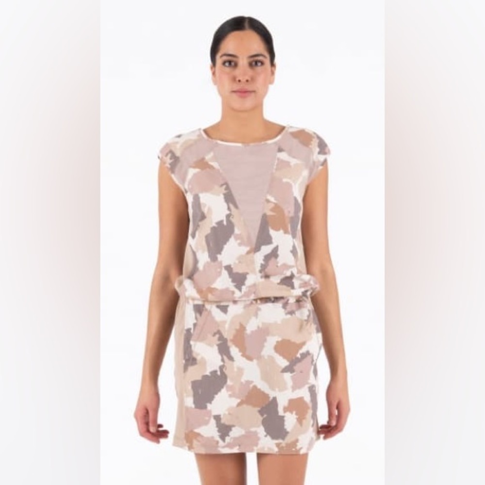 Indygena Sz L Laco Tan Camouflage Outdoor Summertime Dress
